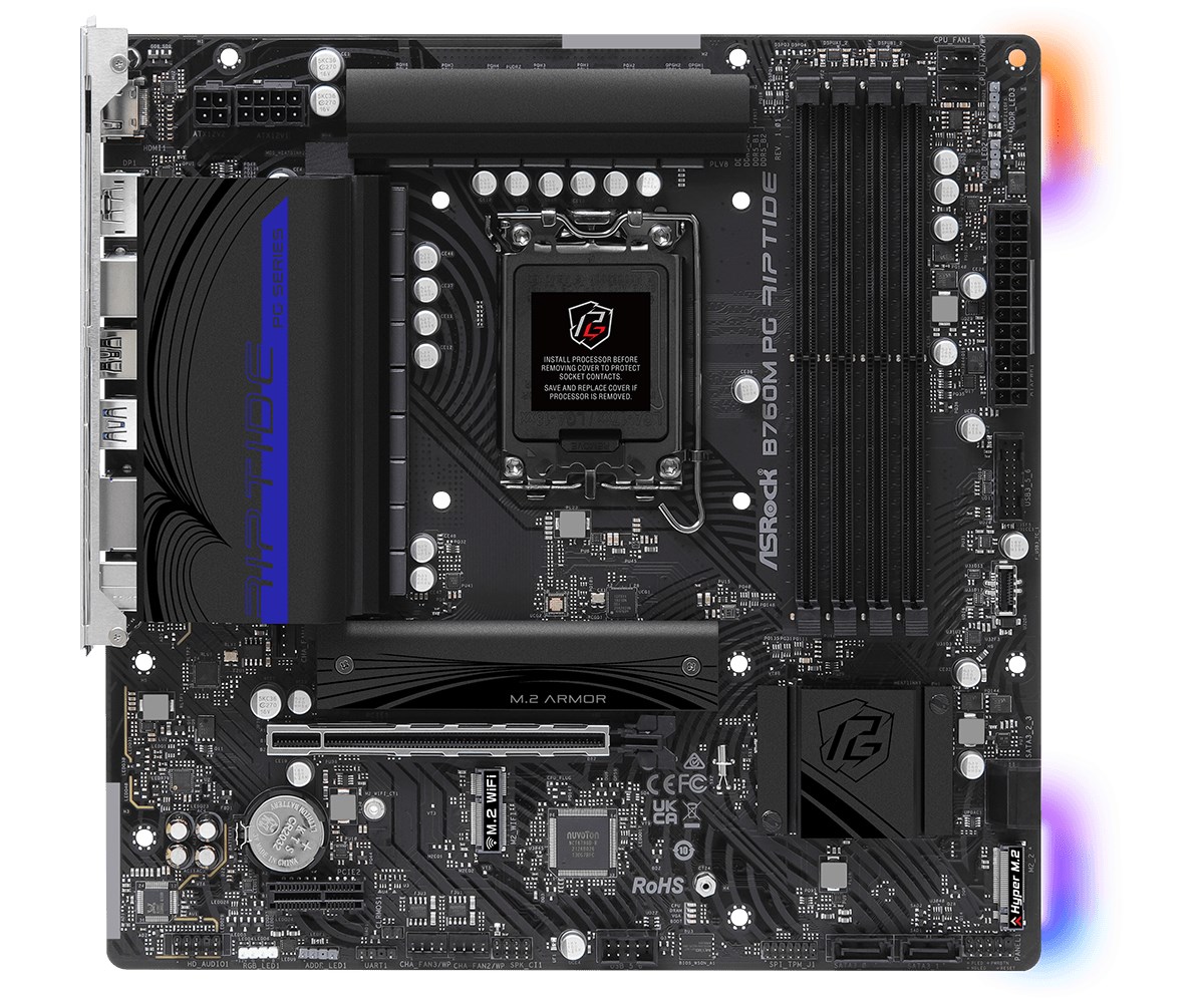Pllakë amë Asrock B760M PG Riptide Intel B760 LGA 1700 micro ATX