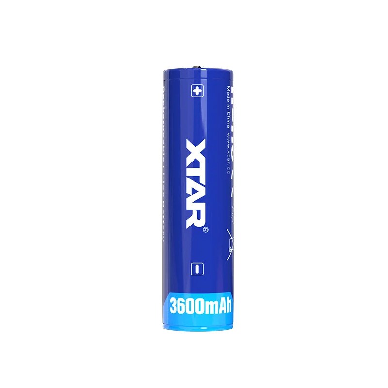 Bateri rikarikueshme XTAR 18650, 3600mAh, 3.6V Li ion, blu