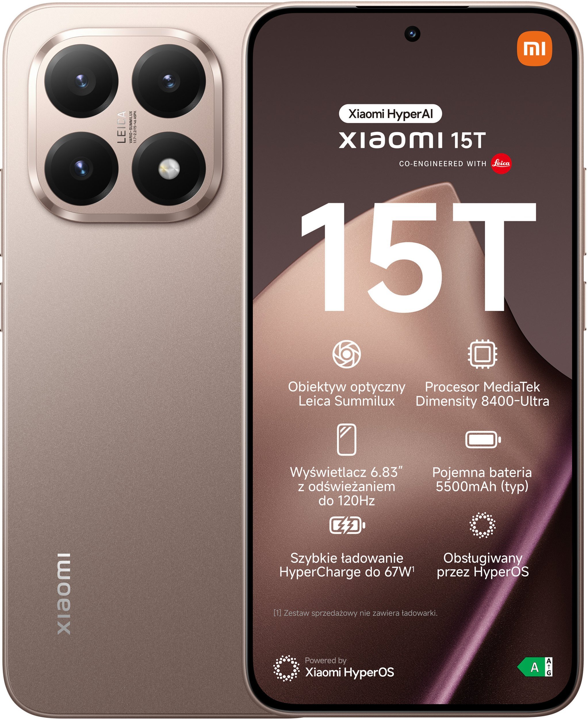 Telefoni Xiaomi 15T, 256GB, 6.83", 5G, rozë