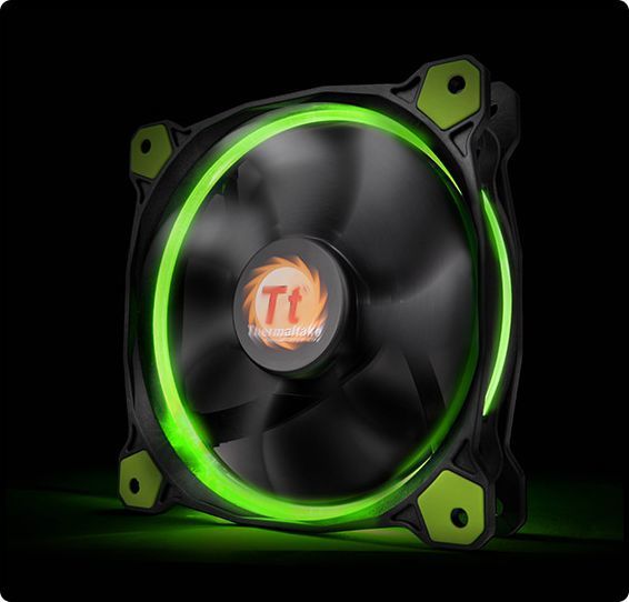 Ftohës Thermaltake Riing LED, 140 mm, i gjelbër