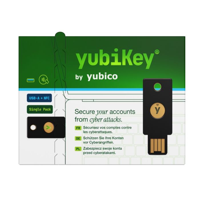 Çelës sigurie Yubico YubiKey 5 NFC, i zi