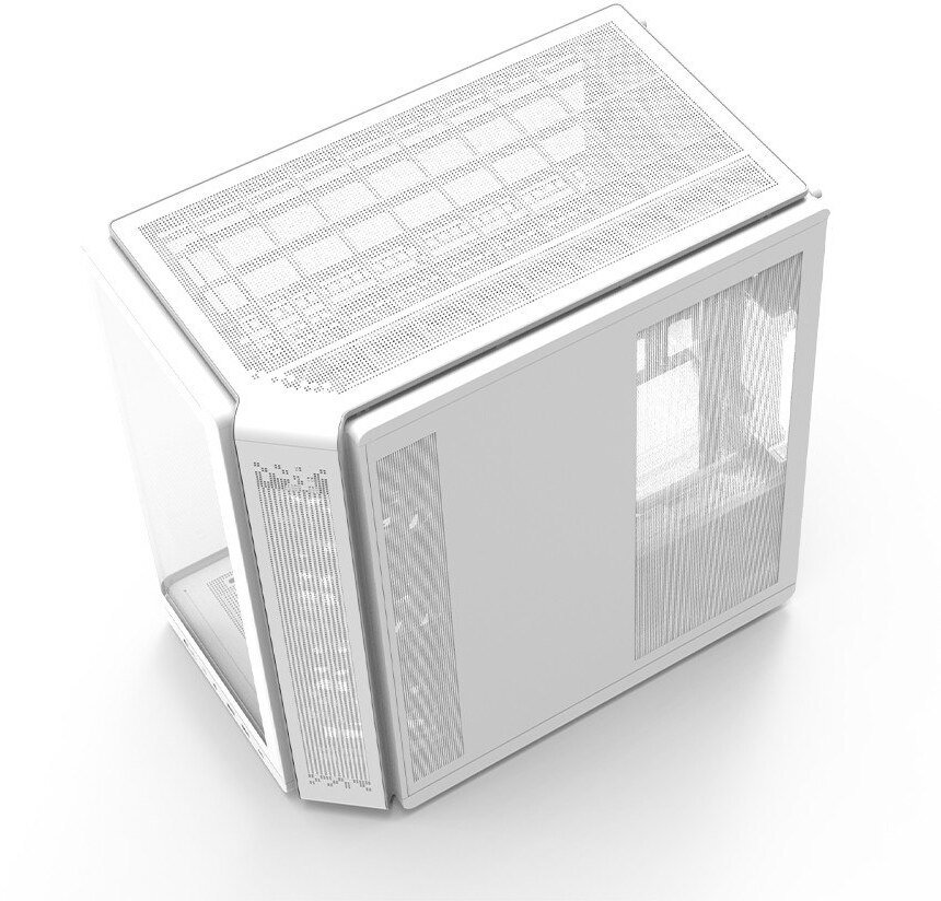 Këse kompjuteri Zalman P60, ATX mid tower, xham i temperuar, e bardhë