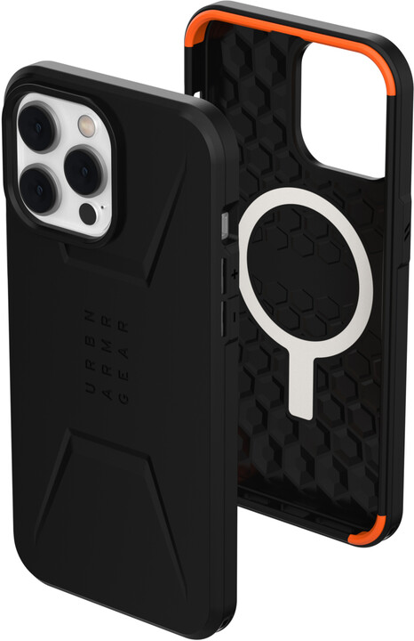 Mbrojtëse UAG Civilian MagSafe për Apple iPhone 14 Pro Max, e zezë