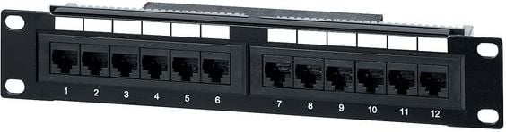 Patch panel Equip 12 porta, Cat.5e, 10" 1U, i zi