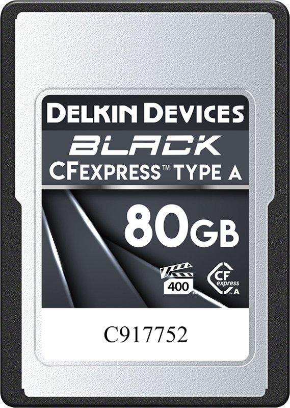 Kartë memorie Delkin Black CFexpress Type A 4.0, 80GB, VPG200