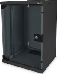 Rraf i murit për rrjet Digitus DN-10-SET-2-B, 10", 9U, i zi