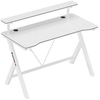 Tavolinë gaming Huzaro Hero 1.9, 120x60 cm, MDF, e bardhë