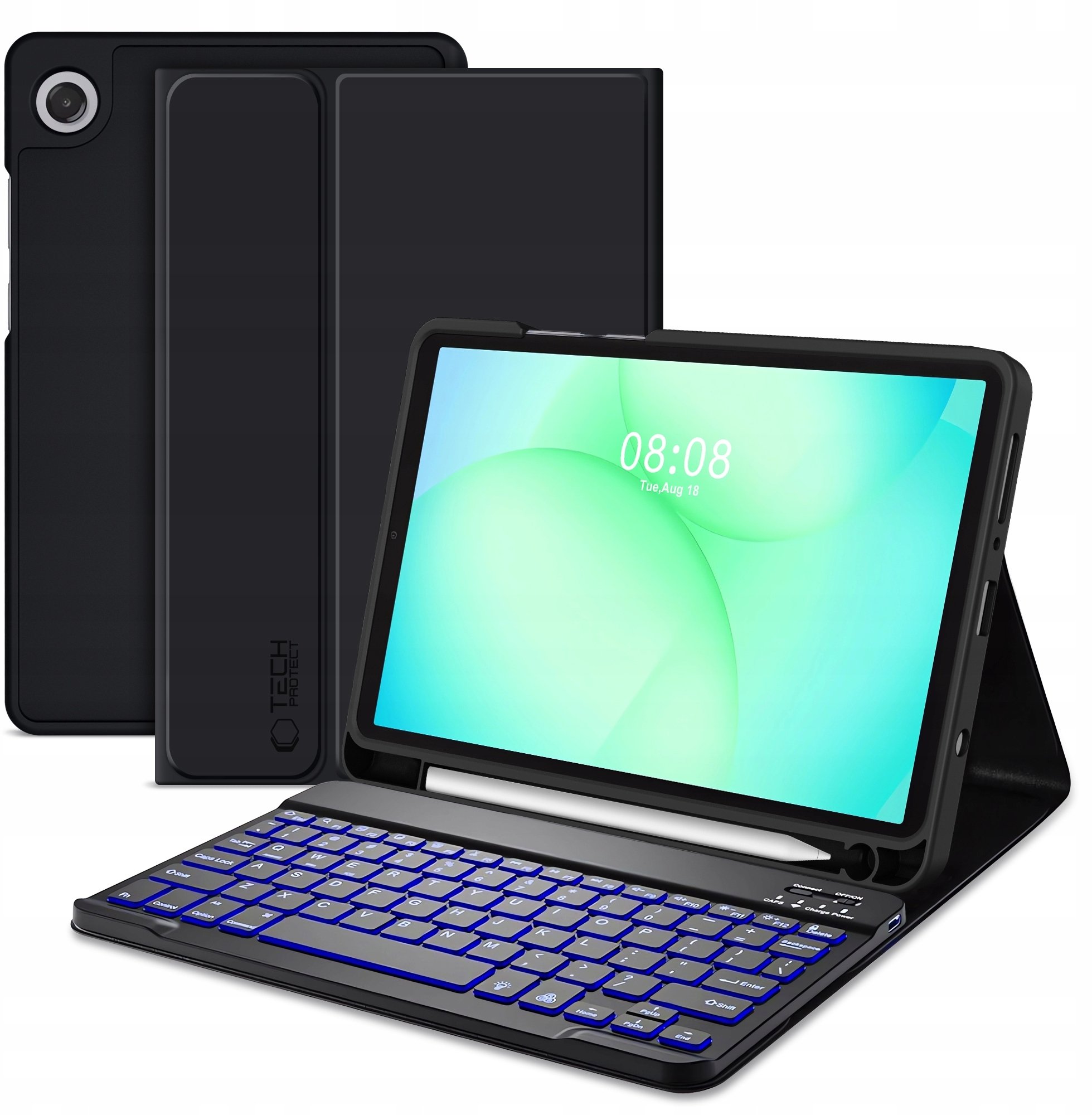 Këllëf me tastierë Tech-Protect SC Pen për Samsung Galaxy Tab A9 Plus A11 Plus 11.0, Bluetooth, i zi