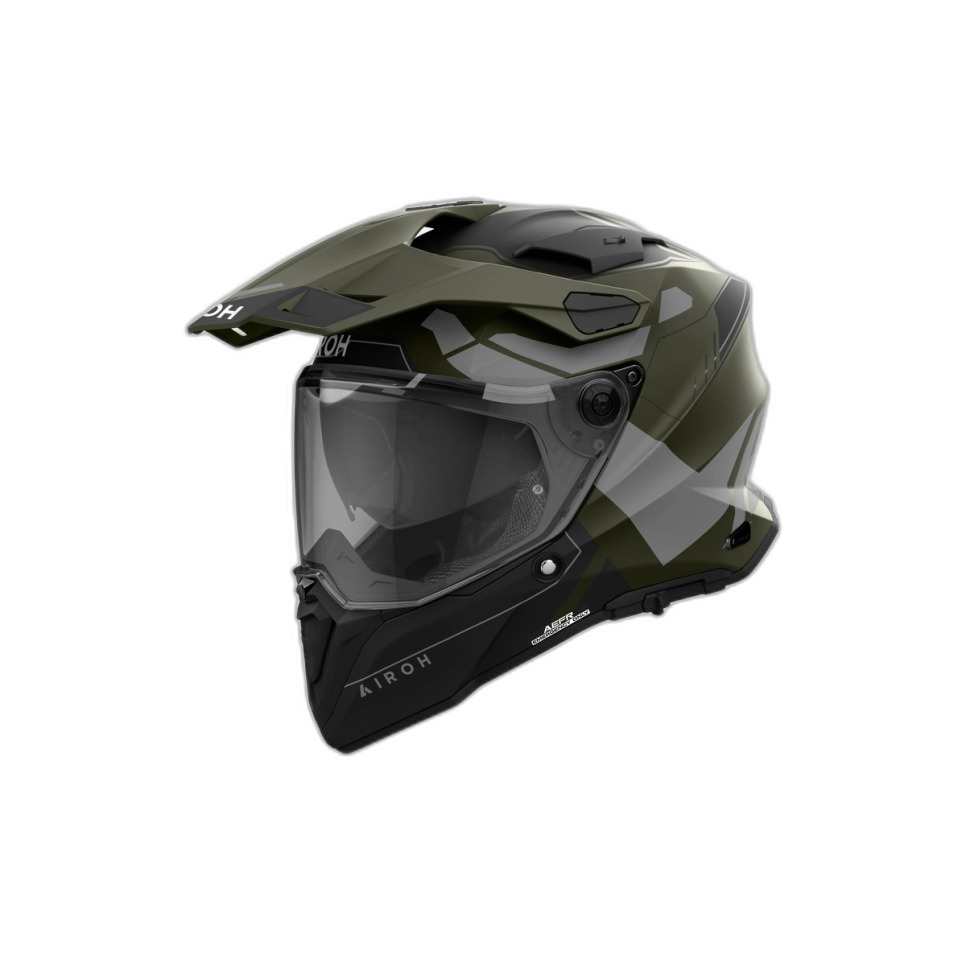 Helmetë integrale Airoh Commander 2 Reveal, sistem ventilimi avancuar, vizor antifog, e zezë