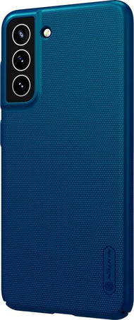 Маска за телефон Нилкиn Super Frosted Pro Samsung Galaxy S21 FE, цврста пластика, нелизгачка, паун сина