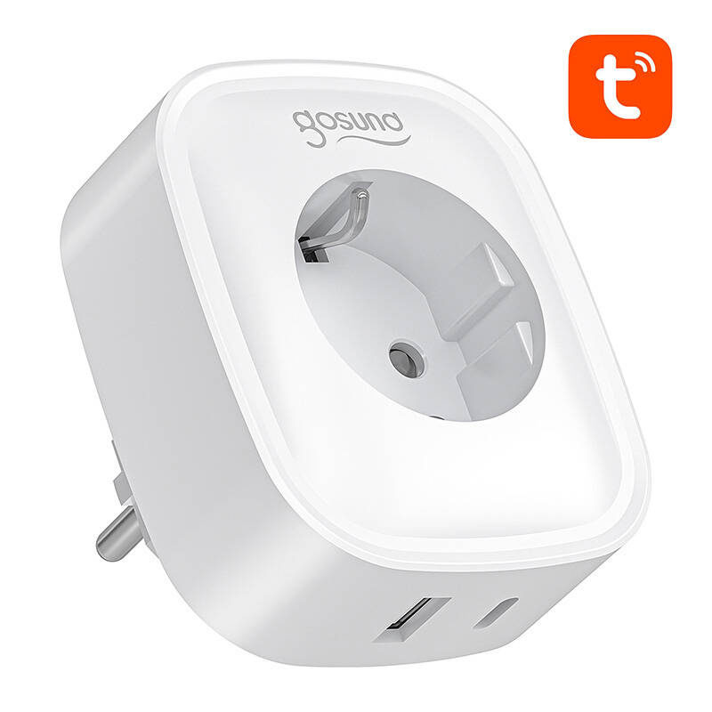 Prizë smart Gosund SP6, 16A, USB C 20W, e bardhë