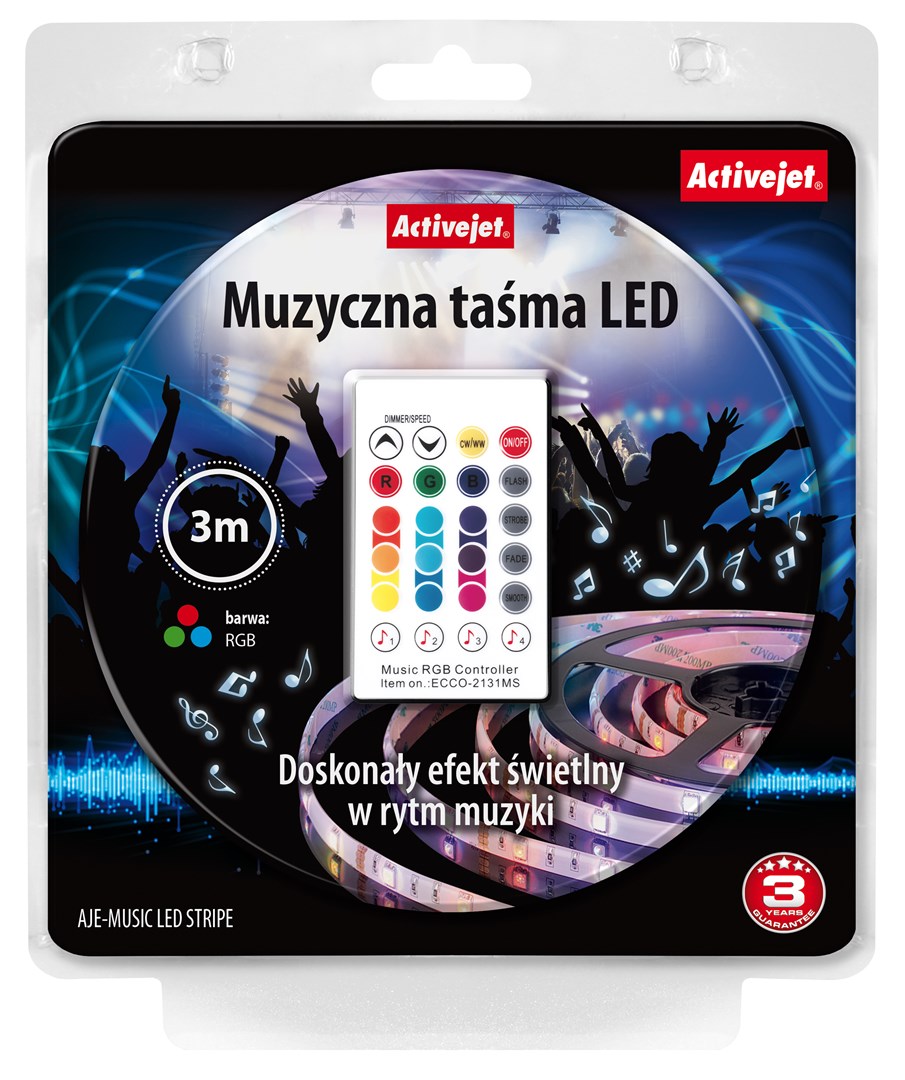 Shirit LED Activejet AJE-LED MUSIC, 7W, 3m