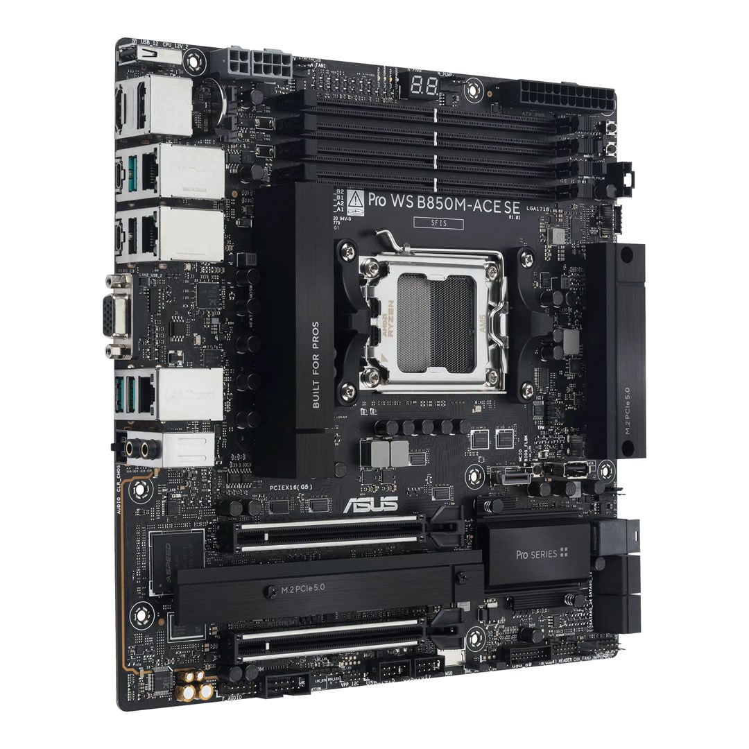 Pllakë amë ASUS Pro WS B850M ACE SE, AMD B850, Socket AM5, Micro ATX
