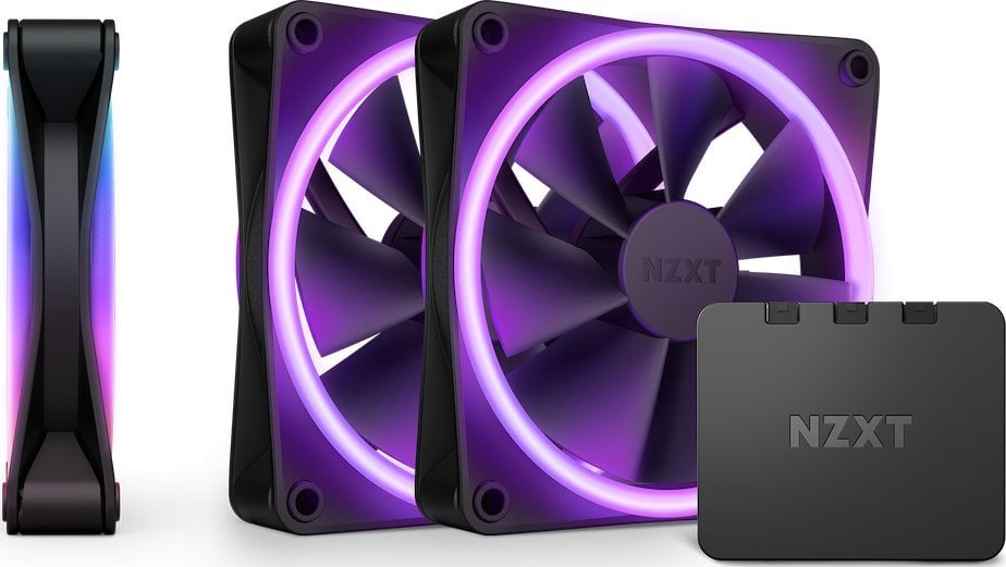 Set ftohësish NZXT F120 RGB Duo, 3 copë, të zinj