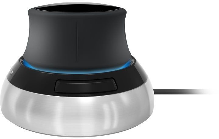 Maus 3Dconnexion SpaceMouse, me kabllo, USB, i bardhë dhe i zi