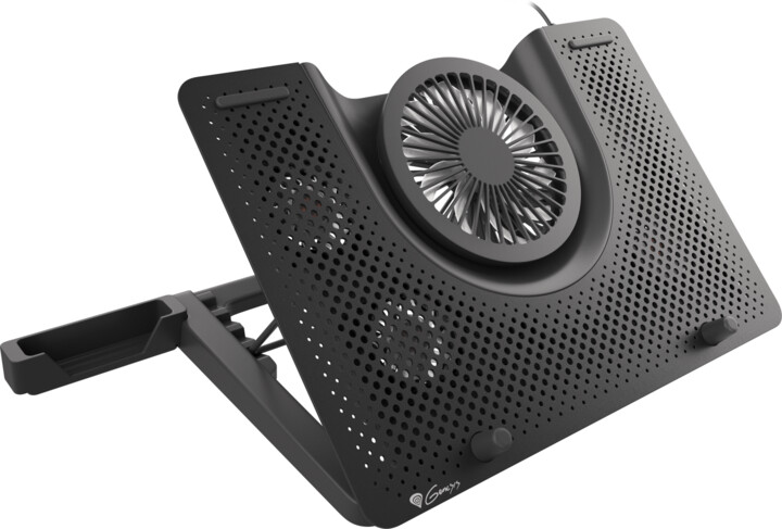 Pad ftohës Genesis Cooling Oxid 550, 1x USB, për laptop 15.6-17.3'', 5 ftohës, LED e kuqe