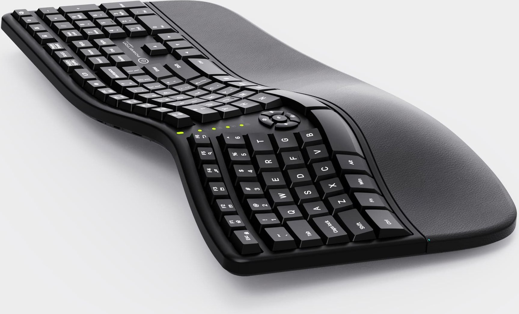 Tastierë Powerton ERGO LANA, ergonomike, me kabllo USB, CZ SK, e zezë