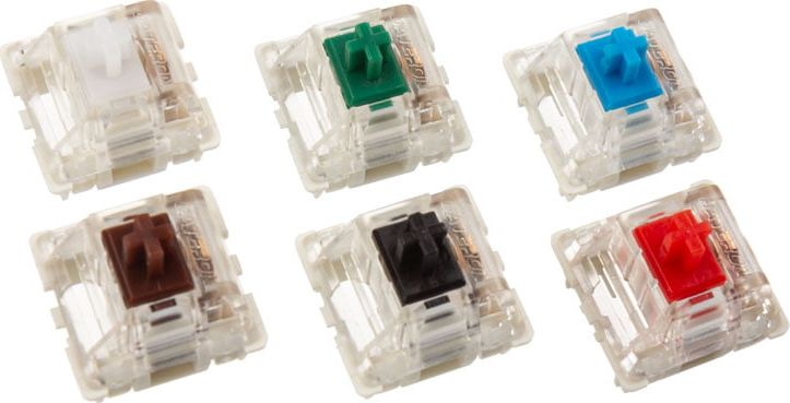 Switche mekanike Glorious Gateron Clear, linear, 35 g, set 120 copë