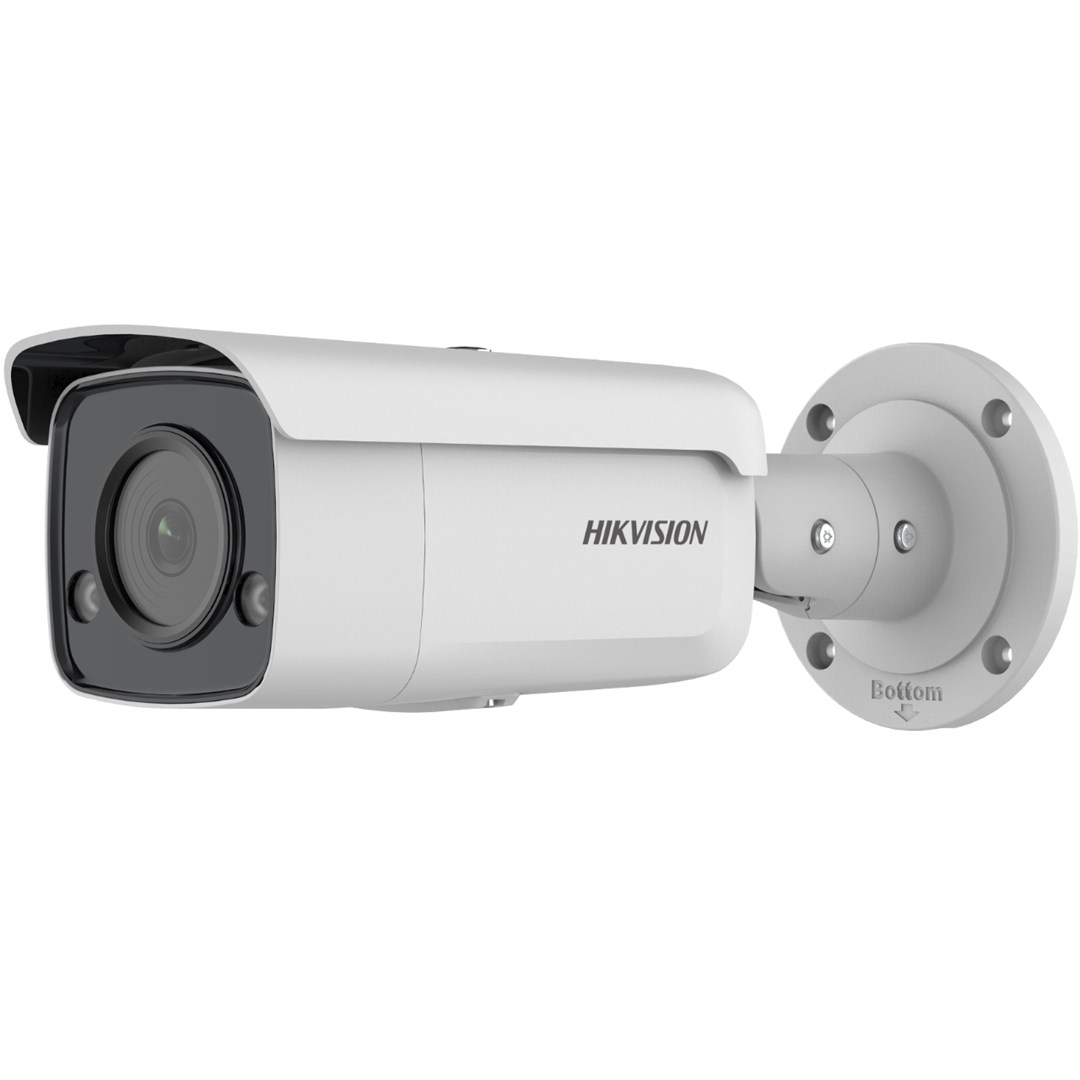 Kamerë rrjeti Hikvision DS-2CD2T47G2-L, 4 MP, ColorVu, e bardhë