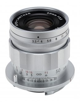 Objektiv Voigtlander Apo Lanthar 50mm f/3.5 VM Type II, fokus manual, argjendtë