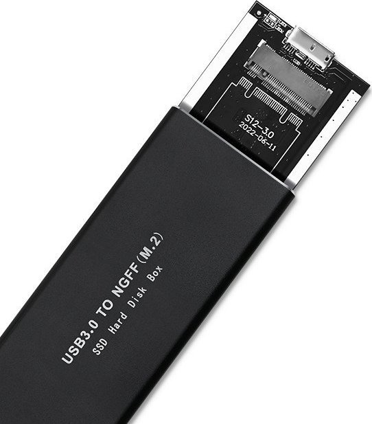 Kuti eksternale për SSD M.2 SATA QOLTEC 51854, NGFF, e zezë