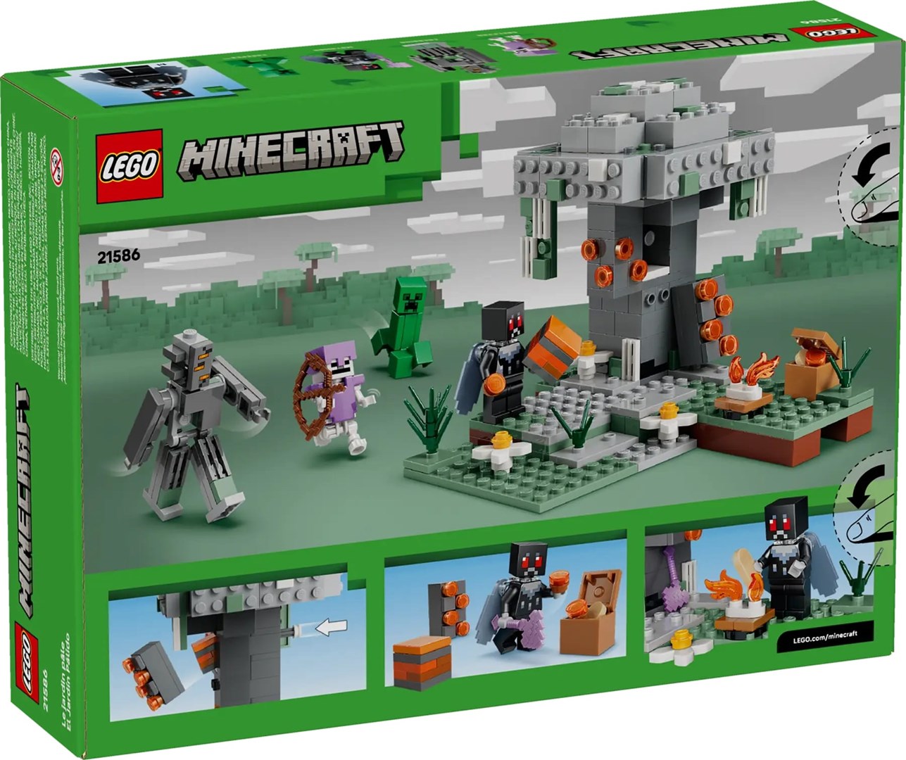 Lodër ndërtimi LEGO Minecraft 21586 The Pale Garden, set ndërtimi, shumëngjyrëshe