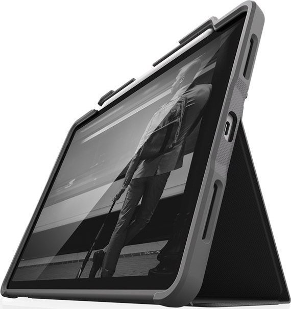 Mbrojtëse tablet STM Dux Plus, për iPad Air 10.9" 2022 2020, standard MIL-STD-810G, e zezë