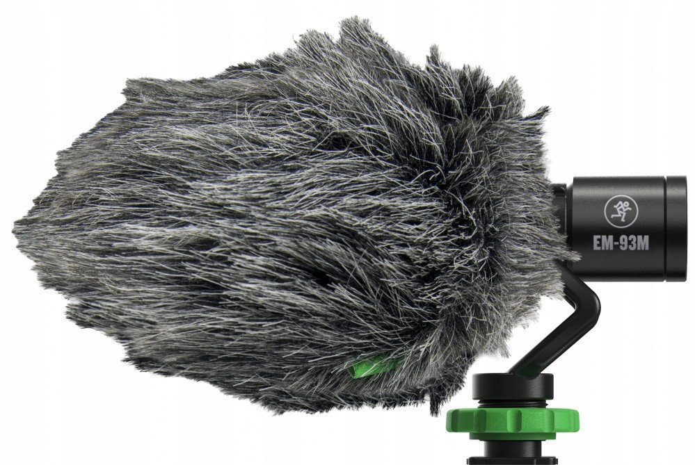 Mikrofon kompakt Mackie EM-93M, për smartphone dhe DSLR, i zi
