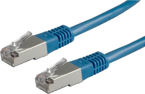 Kabllo rrjeti Roline PatchCord, S / FTP, (PiMF), Cat 6, 2 m, e kaltër