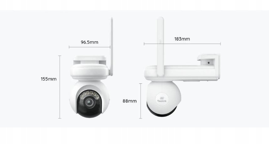 Kamerë sigurie Reolink Altas Series B660, 4K, Wi‑Fi, me bateri, e bardhë