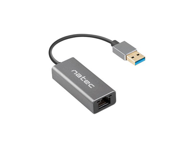 [OUTLET] Kartë rrjeti Natec Cricket, USB-A, 1GB/s, e hirtë