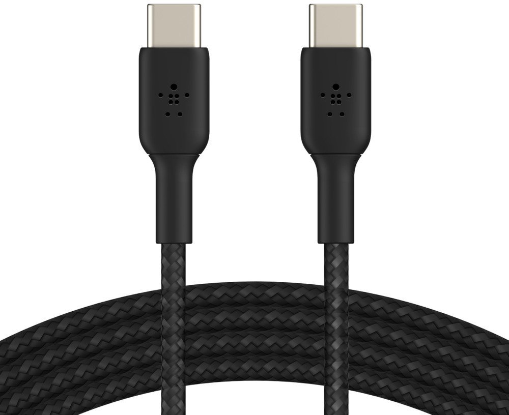 Kабел USB C Belkin CAB004BT2MBK, 2 m, плетен најлон, црн