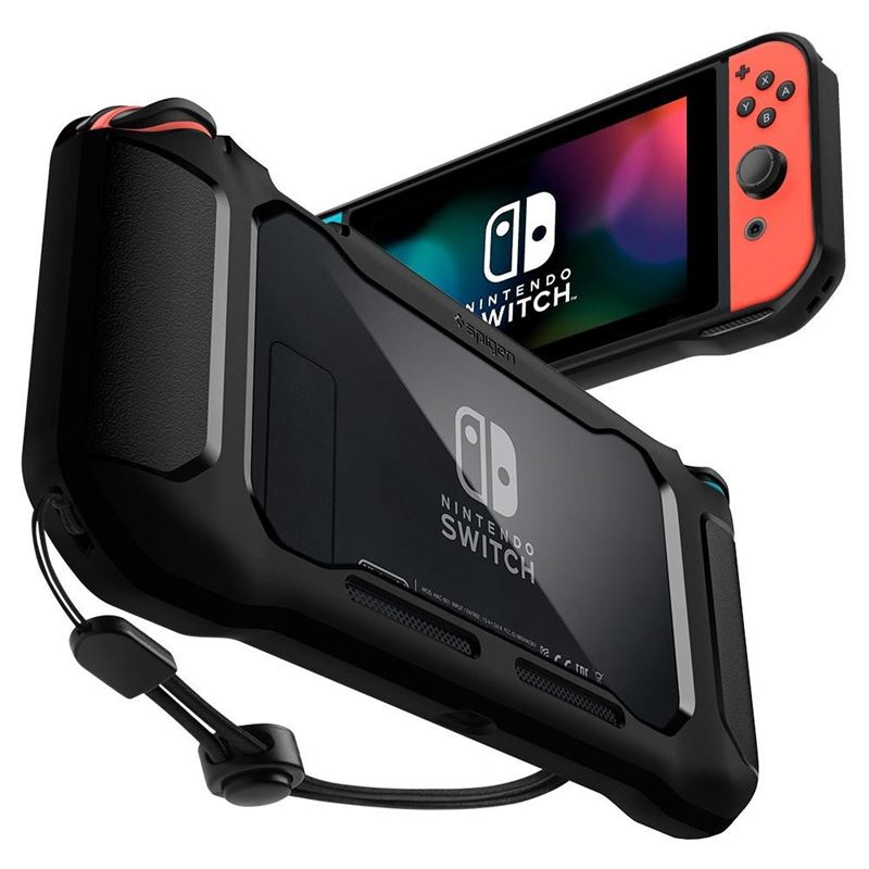 Mbështjellëse për Nintendo Switch Spigen Rugged Armor, e zezë