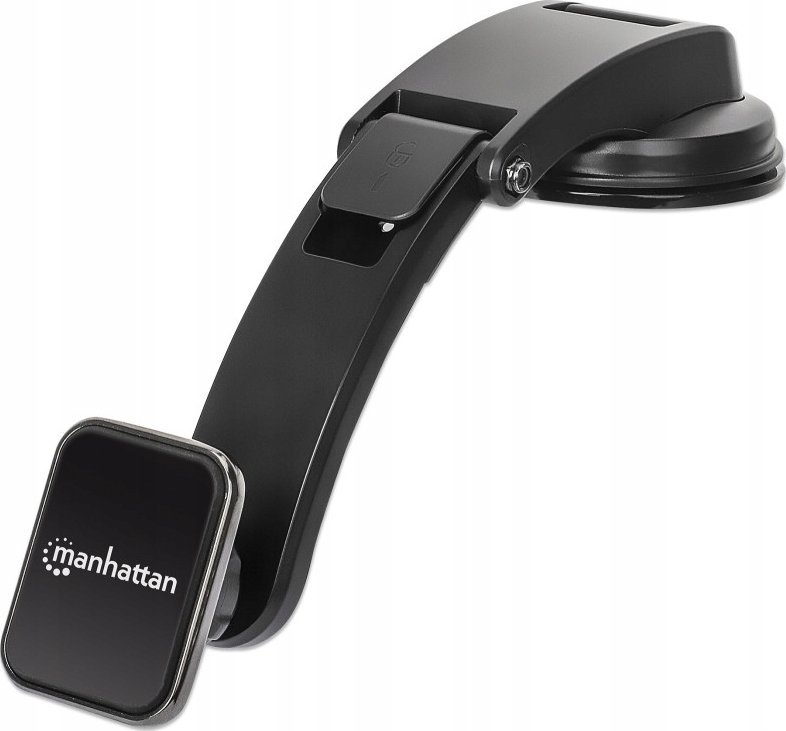 Mbajtëse magnetike për veturë Manhattan Universal, për smartphone, rrotullim horizontal dhe vertikal, e zezë