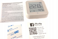 Sensor inteligjent Shelly Plus H&amp;T G3, temperaturë dhe lagështi, Bluetooth dhe Wi‑Fi, ivory