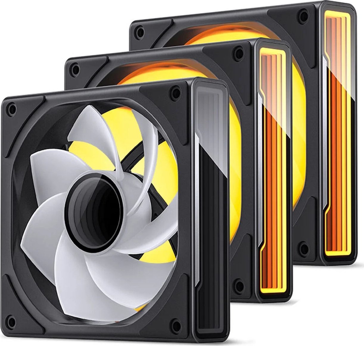Set ventilatorësh PC Jonsbo ZK-120BR 3in1, 120mm, RGB, i zi