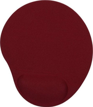 Mousepad Powerton ERGO PALMA, me jastëk xheli, kundër rrëshqitjes, burgundy e kuqe