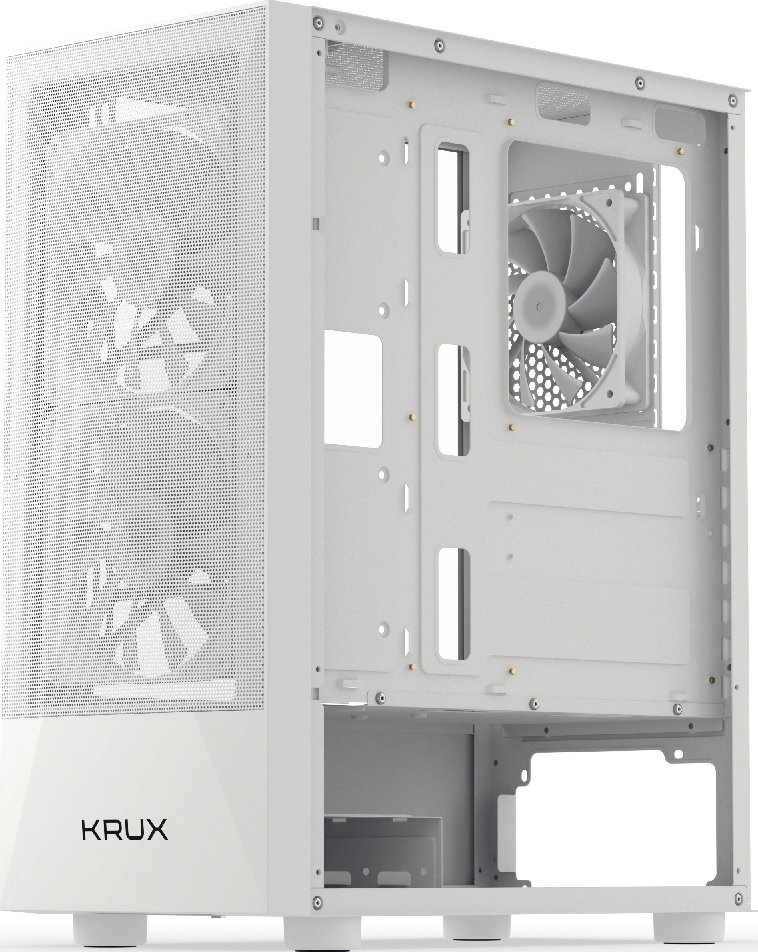 Kasë Krux Vako, e bardhë RGB, Midi Tower