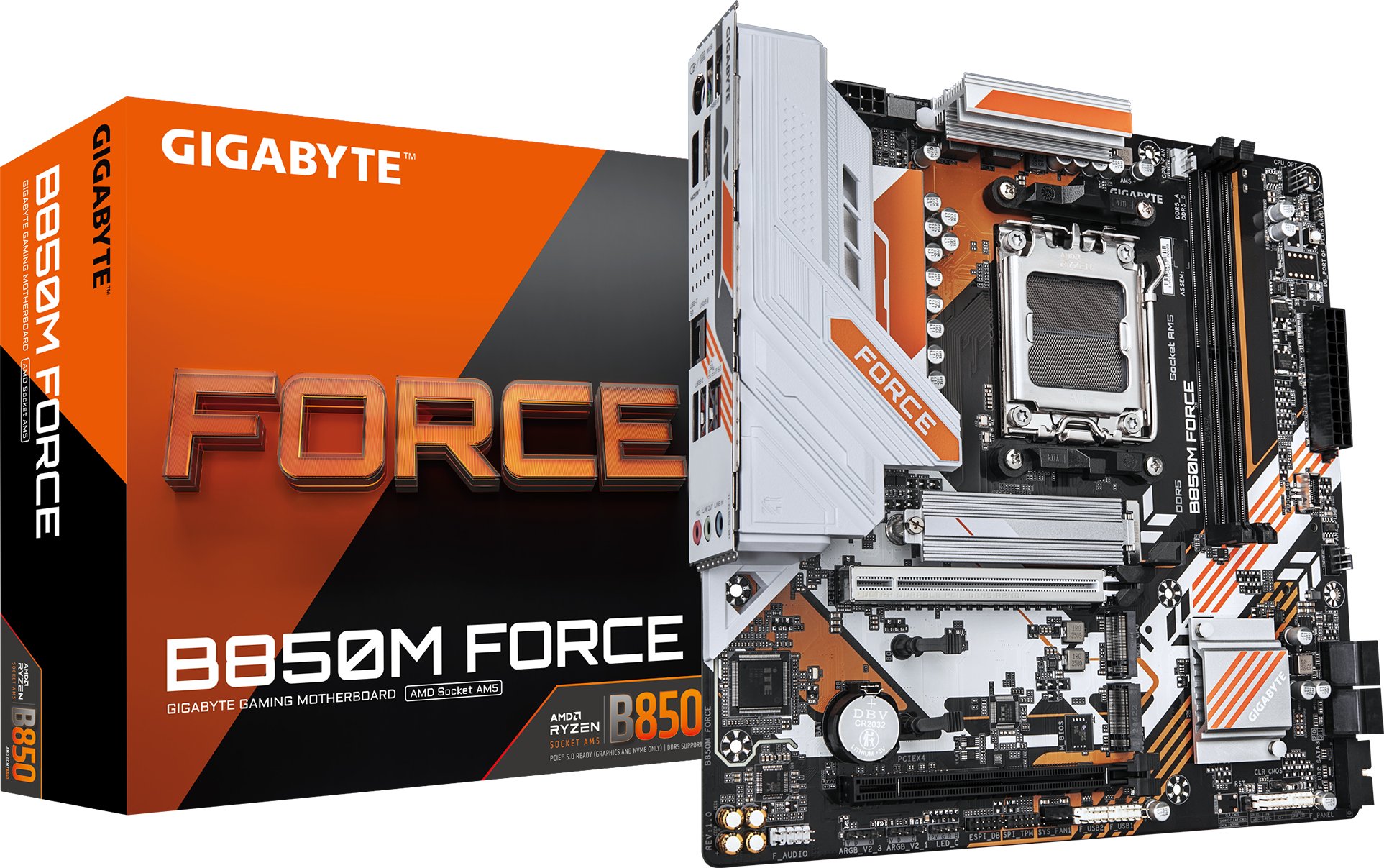 Pllakë amë Gigabyte B850M FORCE, AMD AM5, Micro ATX, DDR5
