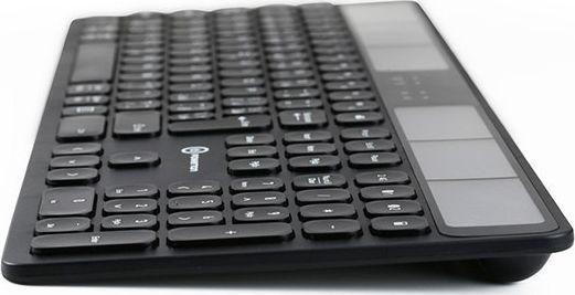 Tastierë Powerton SolarSlim, wireless, CZ + SK, e zezë