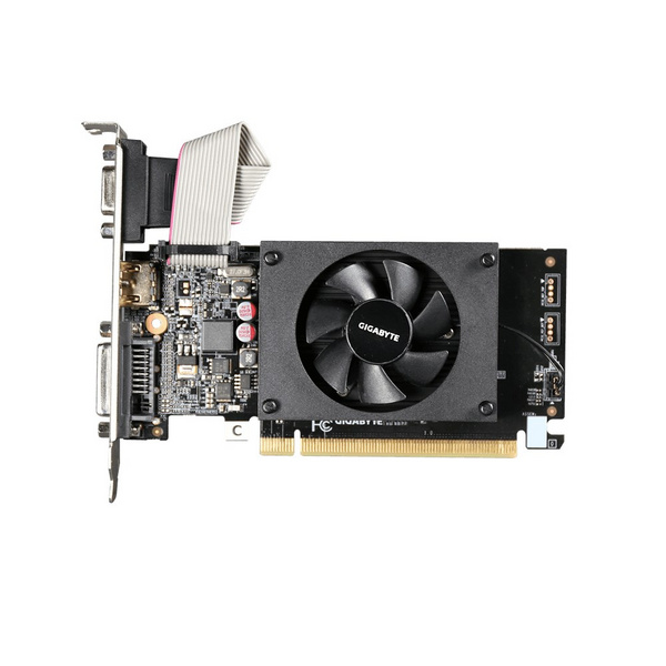 Kartë grafike GIGABYTE NVIDIA GeForce GT 710, 2 GB GDDR3, GV-N710D3-2GL