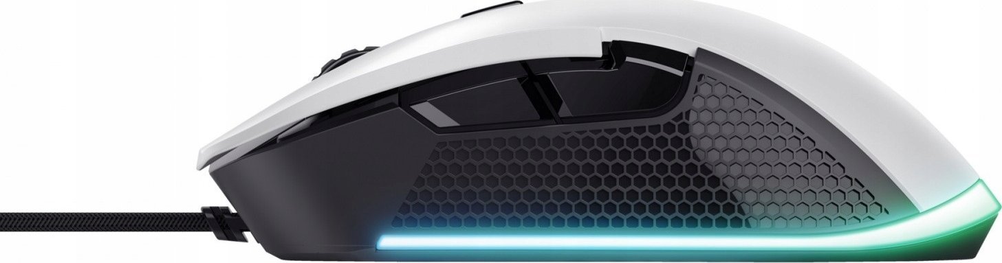 Mi kompjuteri gaming Trust GXT922W YBAR ECO, 7200 DPI, RGB, i bardhë