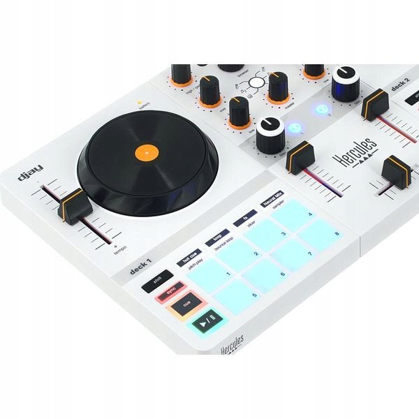 Kontrollues DJ Hercules MIX ULTRA, Bluetooth, portabël, i bardhë