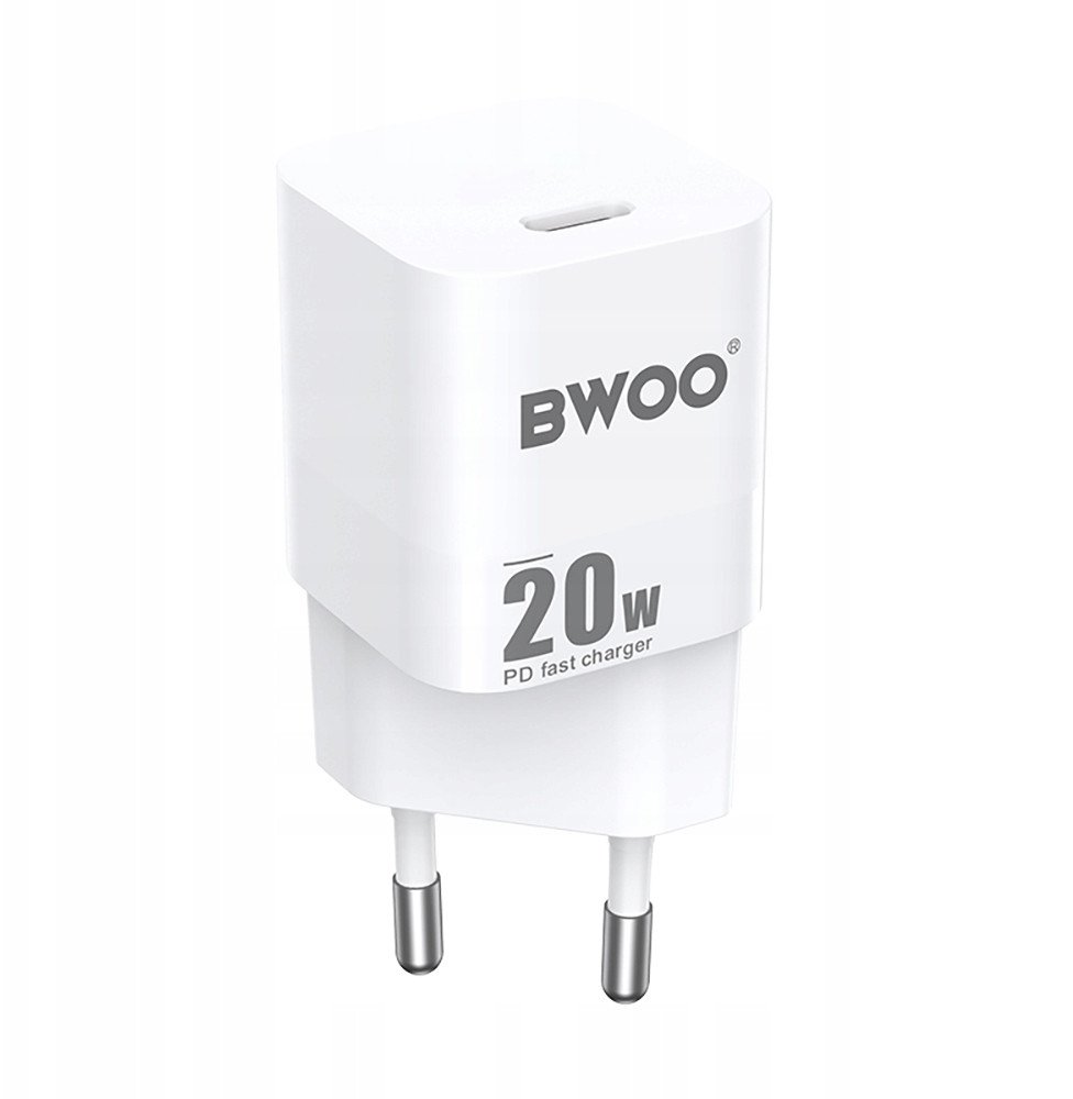 Karikues muri Bwoo CDA155, 20W PD, USB C, i bardhë