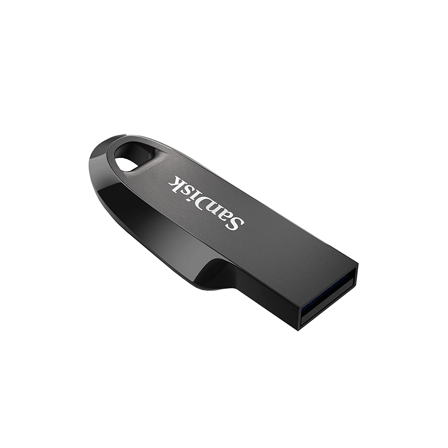 USB Sandisk Ultra Curve, 128GB, 3.2, e zezë