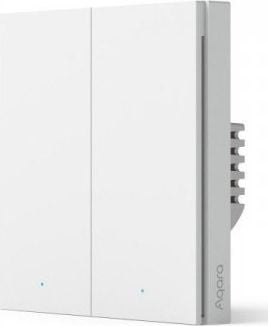 Ndërprerës inteligjent Aqara H1 WS-EUK02, ZigBee 3.0, çelës i dyfishtë, i bardhë