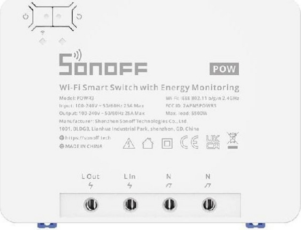 Ndërprerës Sonoff POWR3 High Power Smart