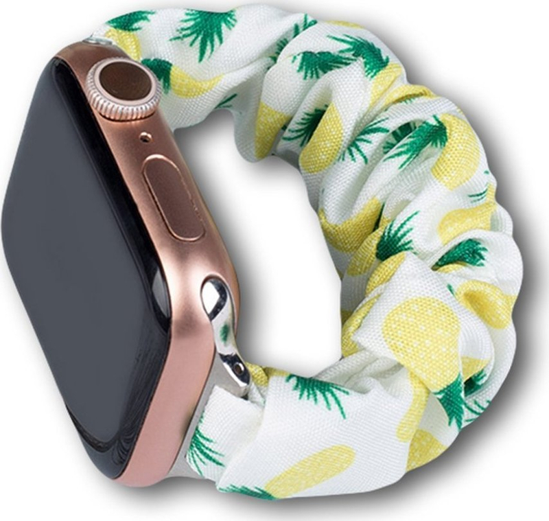 Rrip për Apple Watch Hurtel Fabric, 45 44 42mm, byzylyk elastik, dizajn pineapple