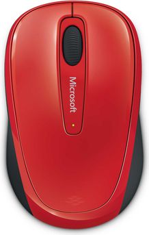 Maus Microsoft Mobile 3500 (GMF-00195), i kuq 