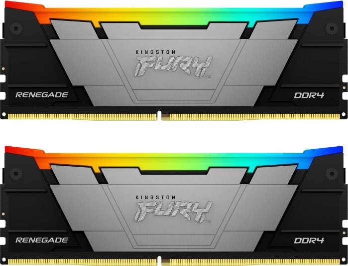 Memorie Kingston Fury Renegade RGB, DDR4, 16 GB, 3200 MHz, CL16, KF432C16RB2AK2/16